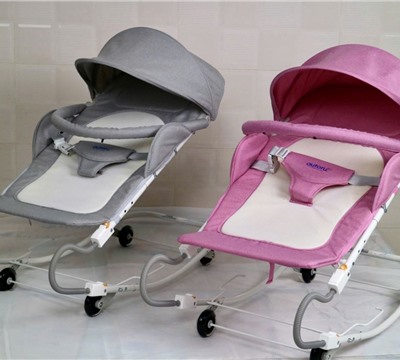 Xe Nhún Ăn Bột Có Mui   NAQ F3 - 2 Nhún Có Mui, Màn Chống Côn Trùng Cao Cấp Cho Bé