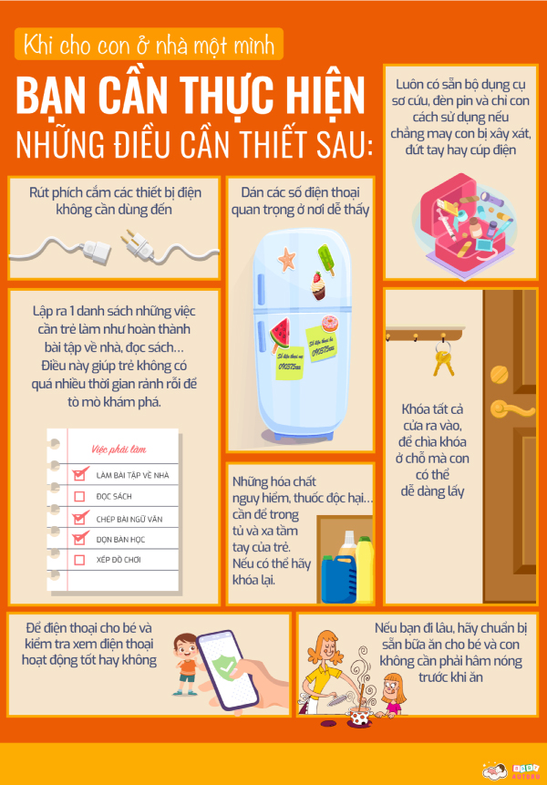 Dạy Trẻ Quy Tắc An Toàn Khi Ở Nhà Một Mình