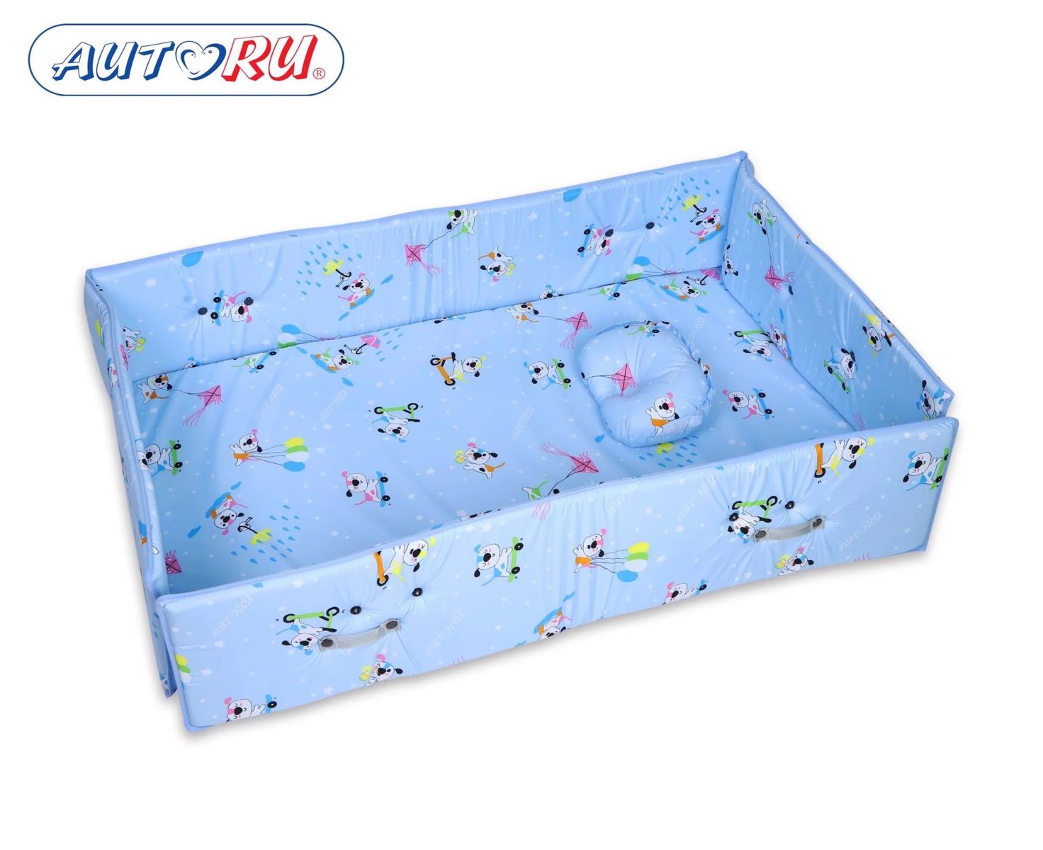 Bộ quây nệm cũi gỗ xếp cao cấp cho bé - thương hiệu Autoru