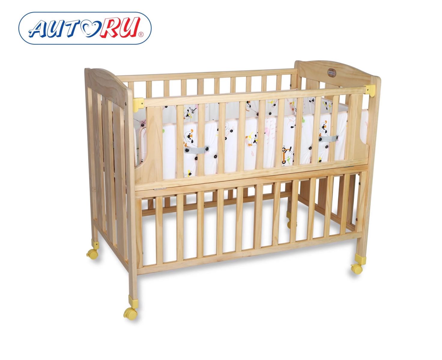 Bộ quây nệm cũi gỗ xếp cao cấp cho bé - thương hiệu Autoru